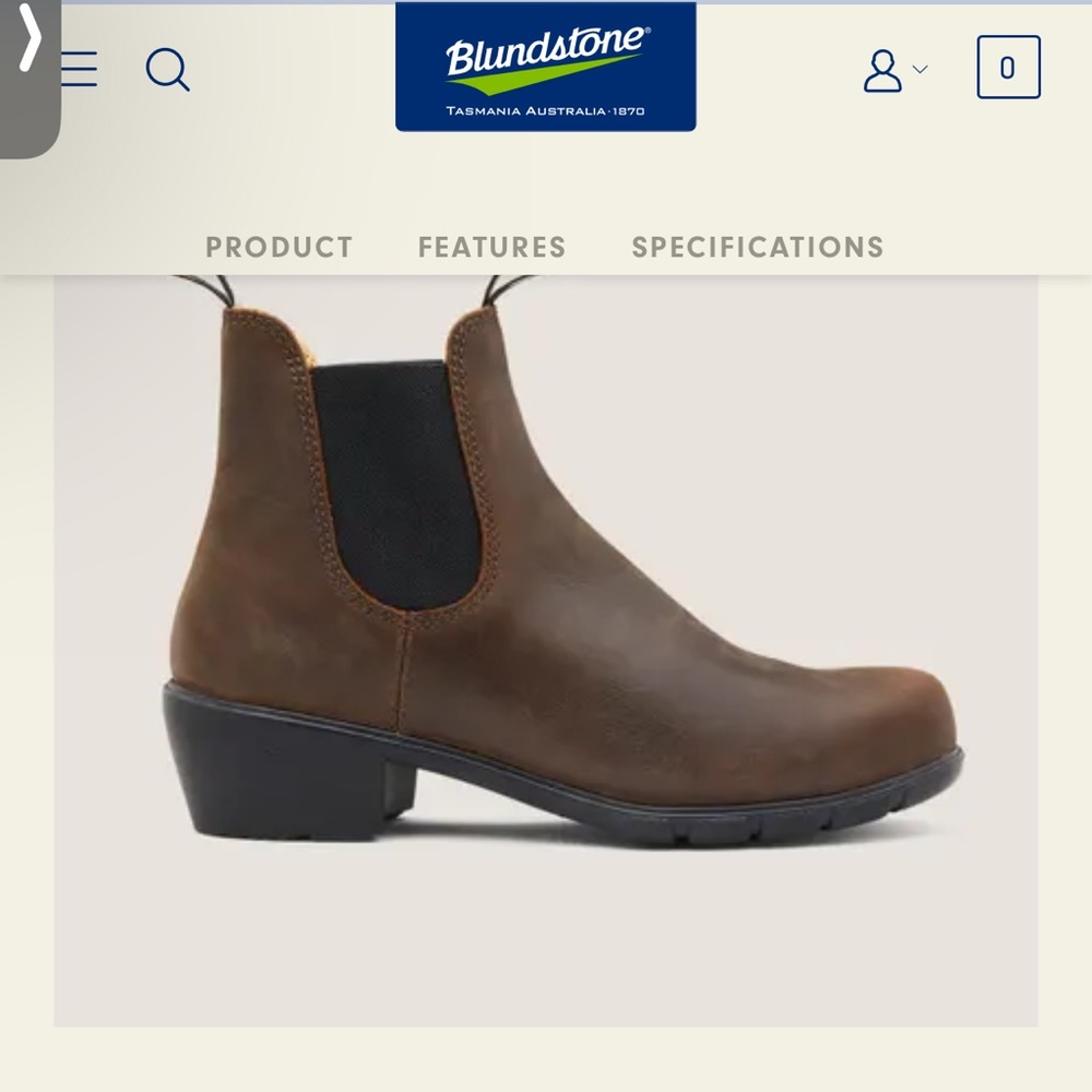 Antique Brown Heeled Blundstones SZ 6.5